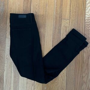 AG FARRAH ANKLE BLACK SKINNY JEANS